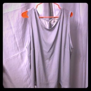 Loft Plus Striped Shirt blue/white size 26